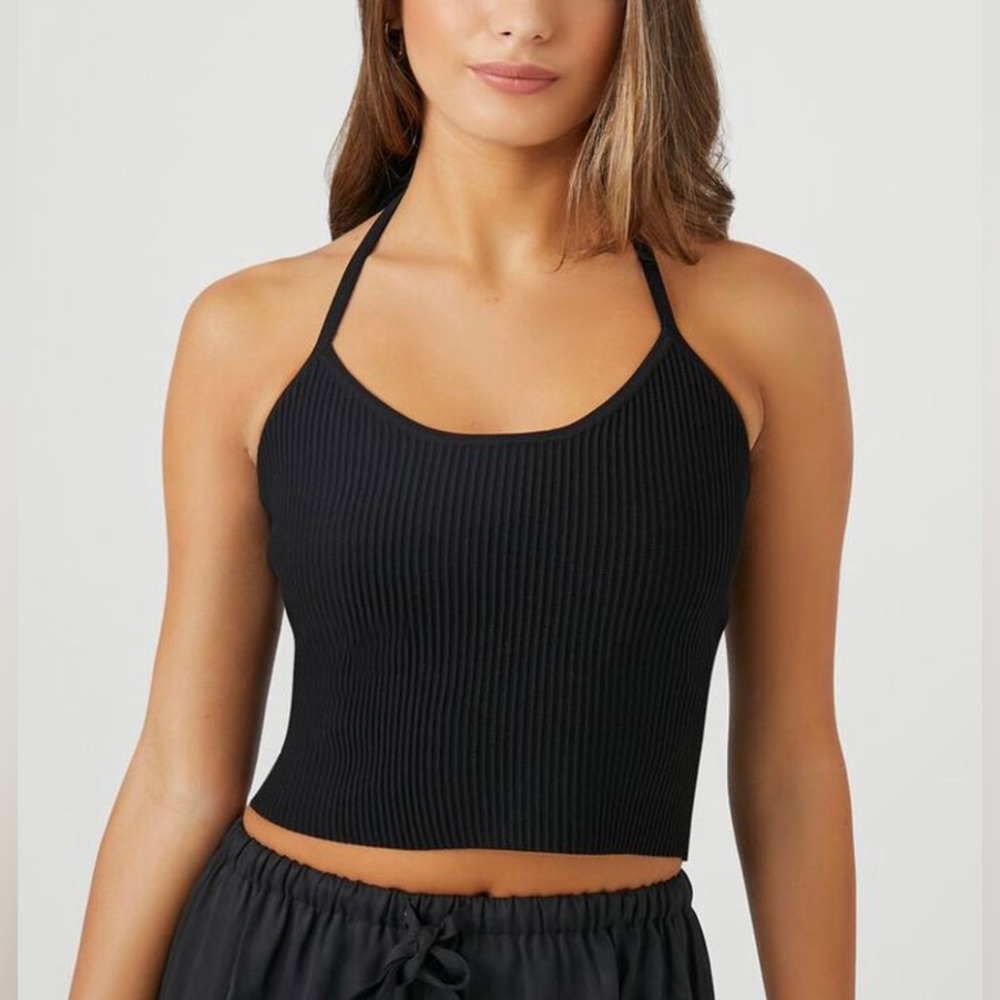 Forever 21 Black Crop Top